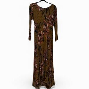 Free People Floral Long Sleeve Dress